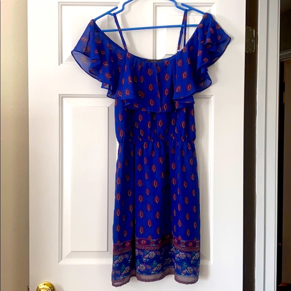 Jessica Simpson Caravan Cold Shoulder Dress SM